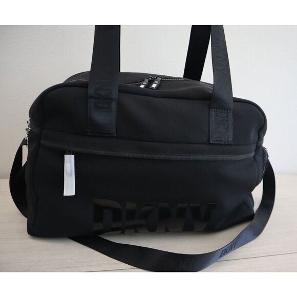 DKNY R11XDM60 Unisex Large Black Suzie Weekender Duffle Travel Bag - Picture 5 of 11